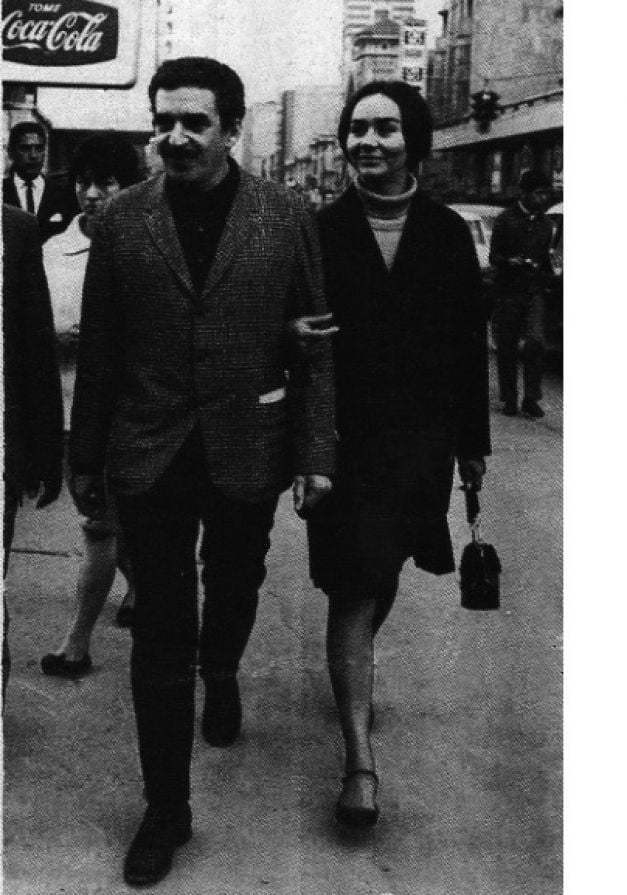 Gabriel Garcia Marquez, alături de soţia sa, Mercedes FOTO Editura Litera