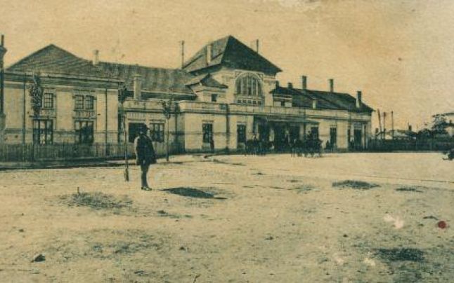 Gara Buzău, în care se afla restaurantul concesionat de marele dramaturg