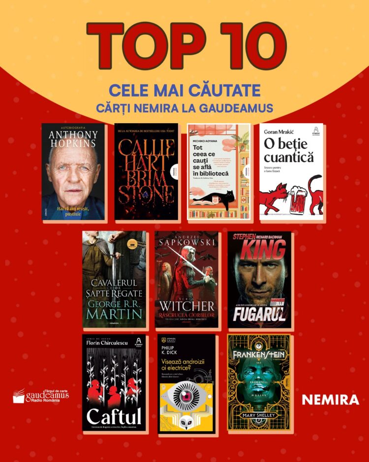 Top vânzări Gaudeamus 2025 - Nemira