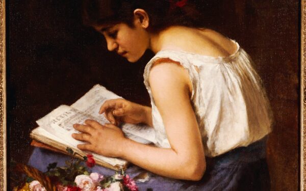 Fată citind de Alexei Harlamoff 1