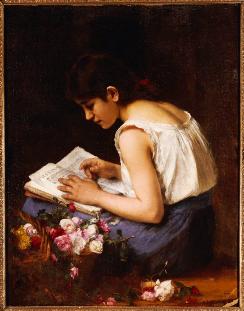Fată citind de Alexei Harlamoff 1