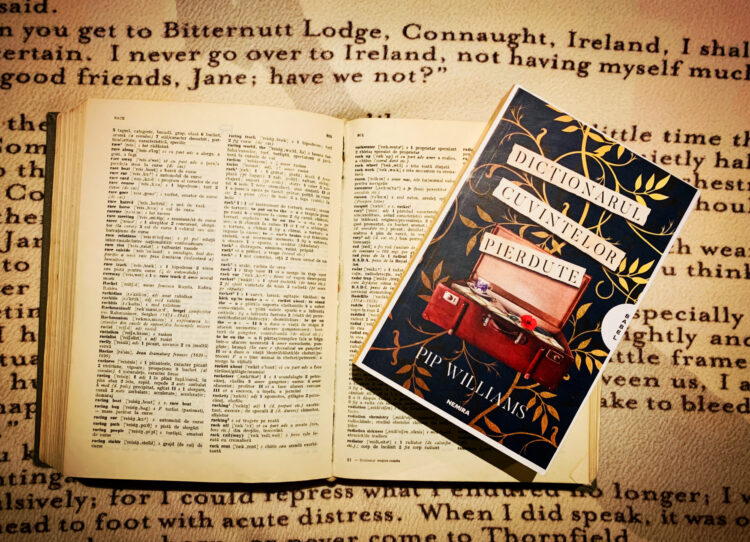 Fotografie originală a cărții Dicționarul cuvintelor pierdute de Pip Williams, apărută la Editura Nemira