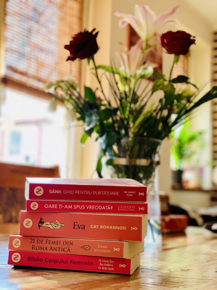 Cărți din colecția Raftul Roz de la Editura Nemira despre sănătate, istorie și memorie la feminin