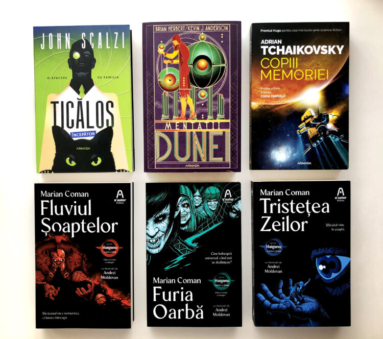 Pachet cu noutăți SF și Fantasy Nemira: Ticălos începător, Mentații Dunei, Copiii memoriei și trilogia Haiganu